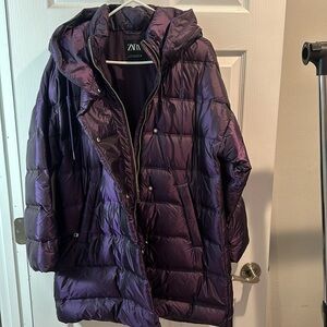 ZARA WOMEN PUFFER LONG COAT